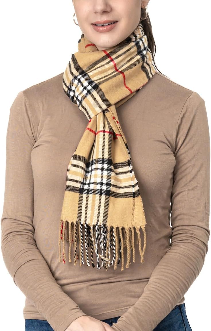 Achillea Cashmere Feel Tartan Plaid Scarf - Classic Winter Scarf for Men & Women, Scottish Heritage Holiday Gift - Image 3